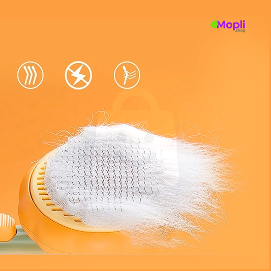 Cepillo Automático Mascotas con Botón Expulsor