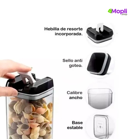 Set de 7 Recipientes Herméticos de Almacenamiento