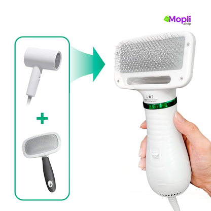 Cepillo Secador 2 en 1 Mascotas - Perros y Gatos