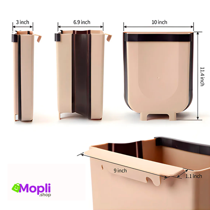 Basurero Plegable Multifuncional de 8L – Ahorra Espacio