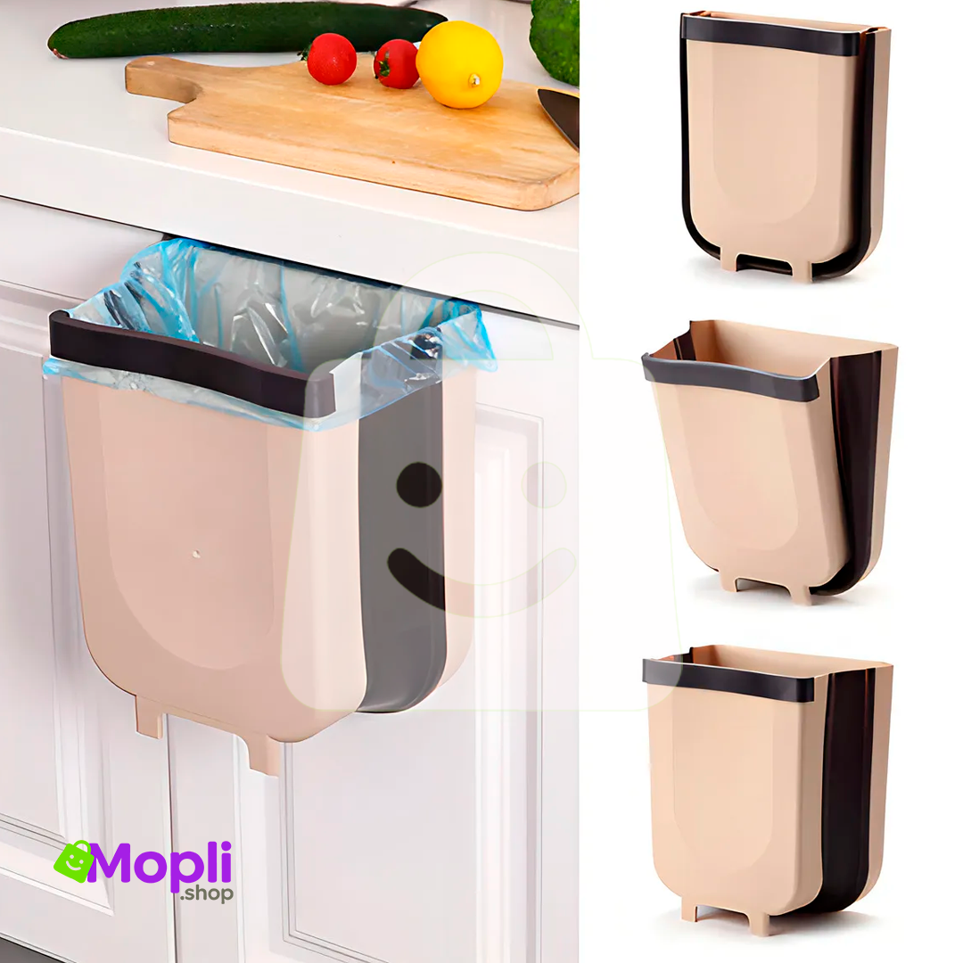 Basurero Plegable Multifuncional de 8L – Ahorra Espacio