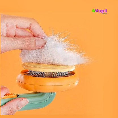 Cepillo Automático Mascotas con Botón Expulsor