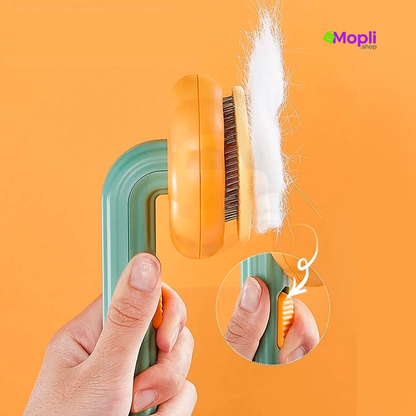 Cepillo Automático Mascotas con Botón Expulsor