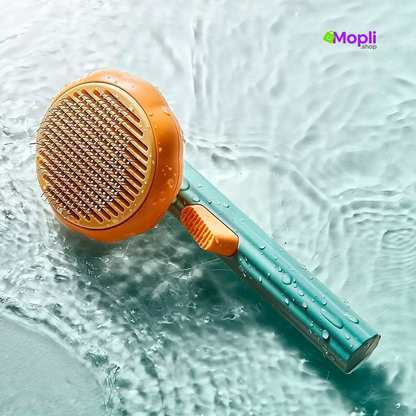 Cepillo Automático Mascotas con Botón Expulsor