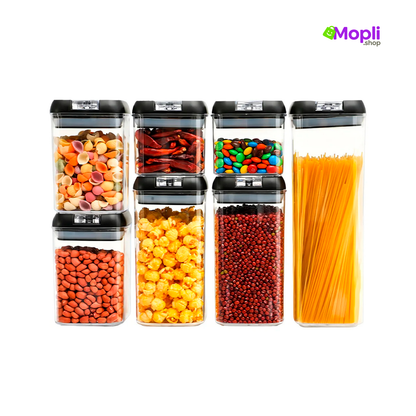 Set de 7 Recipientes Herméticos de Almacenamiento