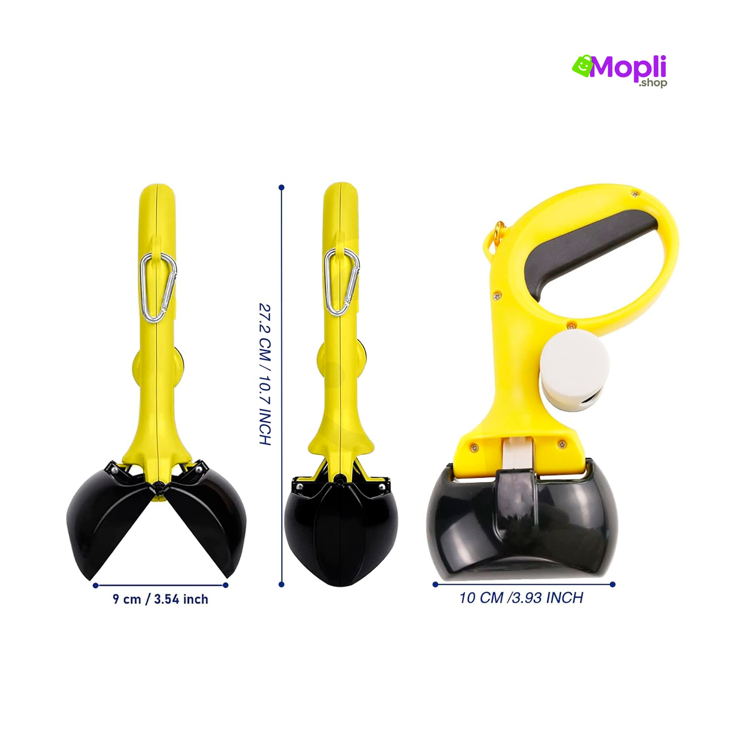 Pala Portátil para Recoger Desechos + Dispensador de Bolsas