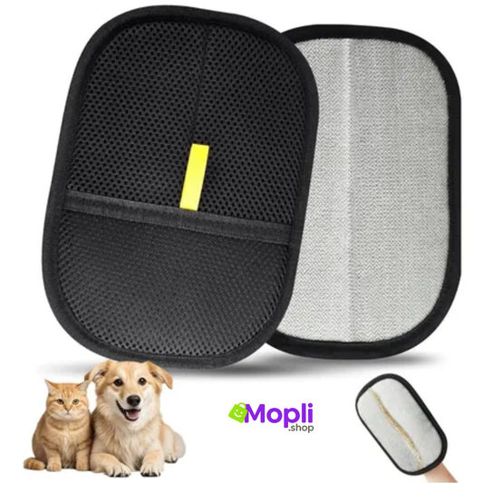 Guantes removedores de pelo para mascotas (Pack 2) — Limpieza fácil de sofá, cama y coche