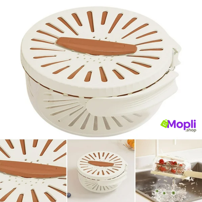 Escurridor de frutas y verduras plegable – Práctico colador de cocina